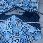 Reiss Megan printed cut out swimsuit baiting suit navy floral one piece size 10 Photo 7