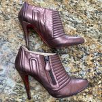 Christian Louboutin  Metallic Purple Ankle Boots sz41 11US Photo 0