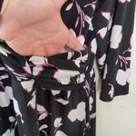 Lane Bryant Black Crossover Floral Fit & Flare Dress Sz 18/20 Photo 4