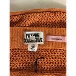 Future Collective Skirt Sz. XXL Orange sparkle Midi Knit Crochet Swim Coverup Photo 8