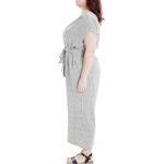 Max Studio  Womens Jumpsuit Sz 2X Black Cream Tie Front Waist‎ Short Sleeve NEW Photo 1