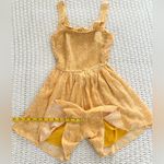 Hollister Smocked Open Back Romper - Golden Yellow - S Photo 12