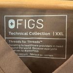 FIGS  Brown One Pocket Scrub Top sz XXL Photo 1
