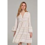 Devotion Twins Ella Short Ecru Off White Mini Dress Sz. XS Photo 3