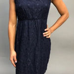 Valerie Bertinelli  navy cotton lace dress size 10 Photo 0