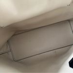 Tory Burch Perry Pebbled Leather Tote Bag Black Large Photo 15