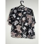 Reebok Reebock Floral Mesh Sheer T Shirt Womens Sz XL Athletic Breathable Lightweight Photo 4