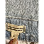 Madewell Perfect Vintage Wide-Leg Crop Jean Distressed comfort Stretch, size 29 Photo 12