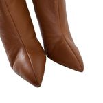 Raye REVOLVE Austine Brown Leather Shearling Fold Over Stiletto Booties Size 9 Photo 9