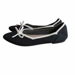 Danskin  Black and White Women's Pointy Ballet Flats Photo 2