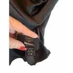 ASTR The Label Black Satin Cold Shoulder Longsleeve Dress Photo 4