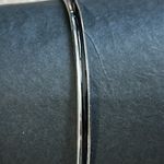 Women’s vintage dainty‎ silver tone bangle bracelet one size measurements shown Photo 2