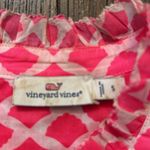 Vineyard Vines  Pink & White Ruffle Long Sleeve Blouse Top Shirt Size Small Photo 3
