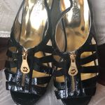 Michael Kors  heels with gold zipper Photo 3