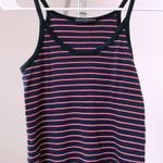 Brandy Melville Red And Navy Striped Cami Tank Top Photo 1