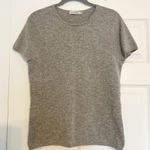 Pure Cashmere Gray Short Sleeve Sweater Size L Photo 0