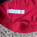 Women's Red Ribbed Bralette Size L Photo 3