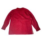 Bob Mackie Womens  Wearable Art Red Denim Western Embroidered Big Shirt Jacket L Photo 5