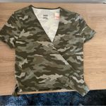 PINK - Victoria's Secret Victoria secret Pink Ultimate Wrap Top Green Camo Size Small Photo 2