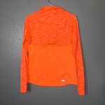 Danskin Activewear Pullover Size M | Orange Space Dye Quarter-Zip Top Photo 2