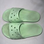 Crocs Iconic Comfort Slides Sandals Green Waterproof Size W8 M6 Unisex Shoes Photo 6