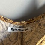 Reformation  Vivette Snakeskin Mini Dress Medium Photo 8