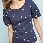 Anthropologie Postmark Navy & Off White Jasmine Floral Top Size Small Photo 14