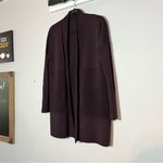 Lululemon Sit In Lotus Wrap II Sweater Heathered Plum Purple Merino Wool Photo 2