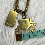 Coach Vintage  y2k Carriage Brass Hangtag Bag Charm Key Fob Photo 2