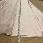 ZARA A-line Satin Off White Midi Skirt. Size S Photo 4