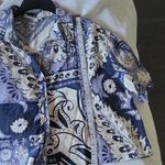 Christian Sirianio Christian Siriano  New York Top Linen Crop  Button-Up Shirt Size XL Photo 6