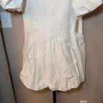 Tuckernuck Hyacinth House NWT Catarina Smocked Puff Mini Dress White‎ Size XL White Photo 4