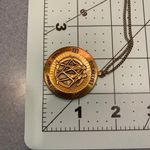 Vintage Rare Gemini Zodiac Heavy Pendant Necklace Photo 8