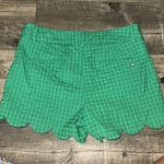 Crown & Ivy  Shelby Scallop Short In Blue Canoe Size 10 Photo 2