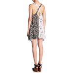 Free People  Back to Back Printed Mini Dress Small Floral Two Tone Photo 1
