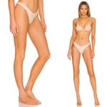 NEW Free People It's Now Cool The 90's Bikini Bottom in tiger terry, size L‎ Brown Size L Photo 3