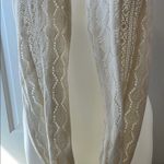 Maurice's Cream Crochet Knit Infinity Scarf with Intricate Pattern Photo 6