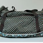 Brown Blue Paisley Floral Print XL Suitcase Luggage Duffle Travel Bag 🤎💙✨ Photo 0