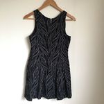 Free People Zebra Chenille Drop Waist Casual Dress Mini Womens Size 2 w/… Photo 7