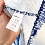 Athleta Santorini High Neck Dress Womens Size Small Sleeveless Blue Palm… Photo 6