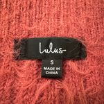 Lulus pink fuzzy strapless tube crop top size S Photo 3