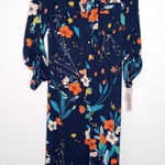 Nanette Lepore  navy floral dress size 8 Photo 0