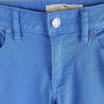 Tory Burch Straight Leg Ankle Jeans Blue Zip Up Logo Size 25 Photo 3