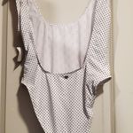 Juicy Couture White Black Polka Dot One Piece Swim Small Photo 5