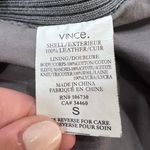 Vince Drape Suede Leather Jacket in Grey Photo 6