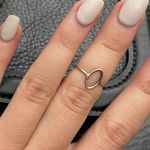 Free People Oval Shaped Sterling Sliver Ring  Photo 3