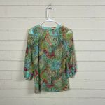 Anthropologie  Fig and Flower floral paisley blouse size S Photo 2