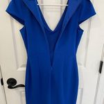 EXPRESS Royal Blue Cap Sleeve Professional V Neck Dress Women’s Size XS Photo 2