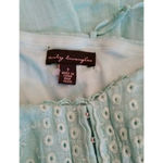 City Triangles Mint Green Cotton Eyelet Sun Dress Bow Belt Boho  ModCloth Size 7 Photo 4