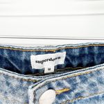 superdown Abby Slit Leg Denim Mini Skirt M Blue Photo 4